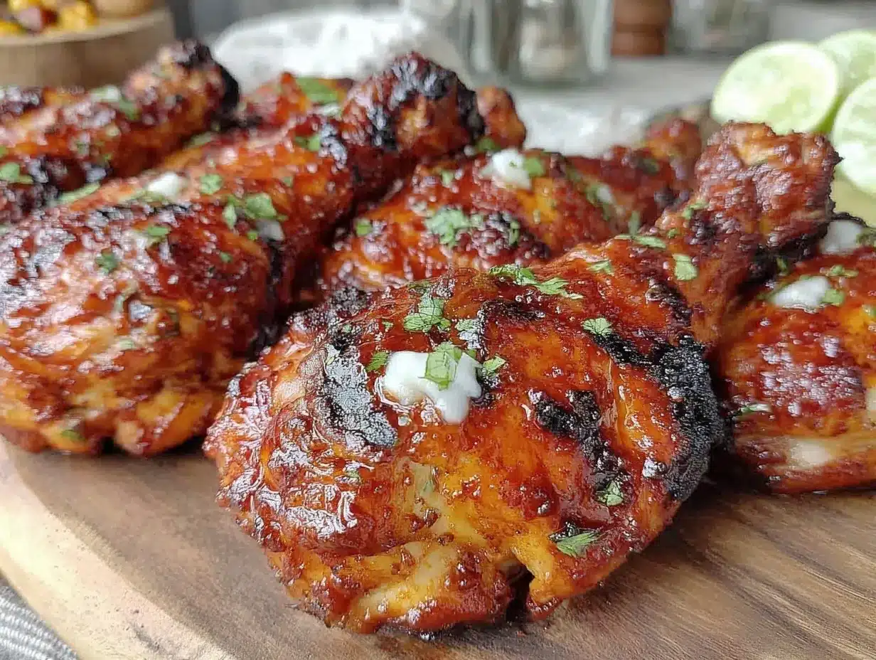 crispy grilled honey paprika chicken drumsticks preparation steps