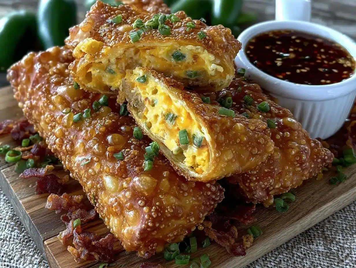 crispy jalapeño popper egg rolls preparation steps