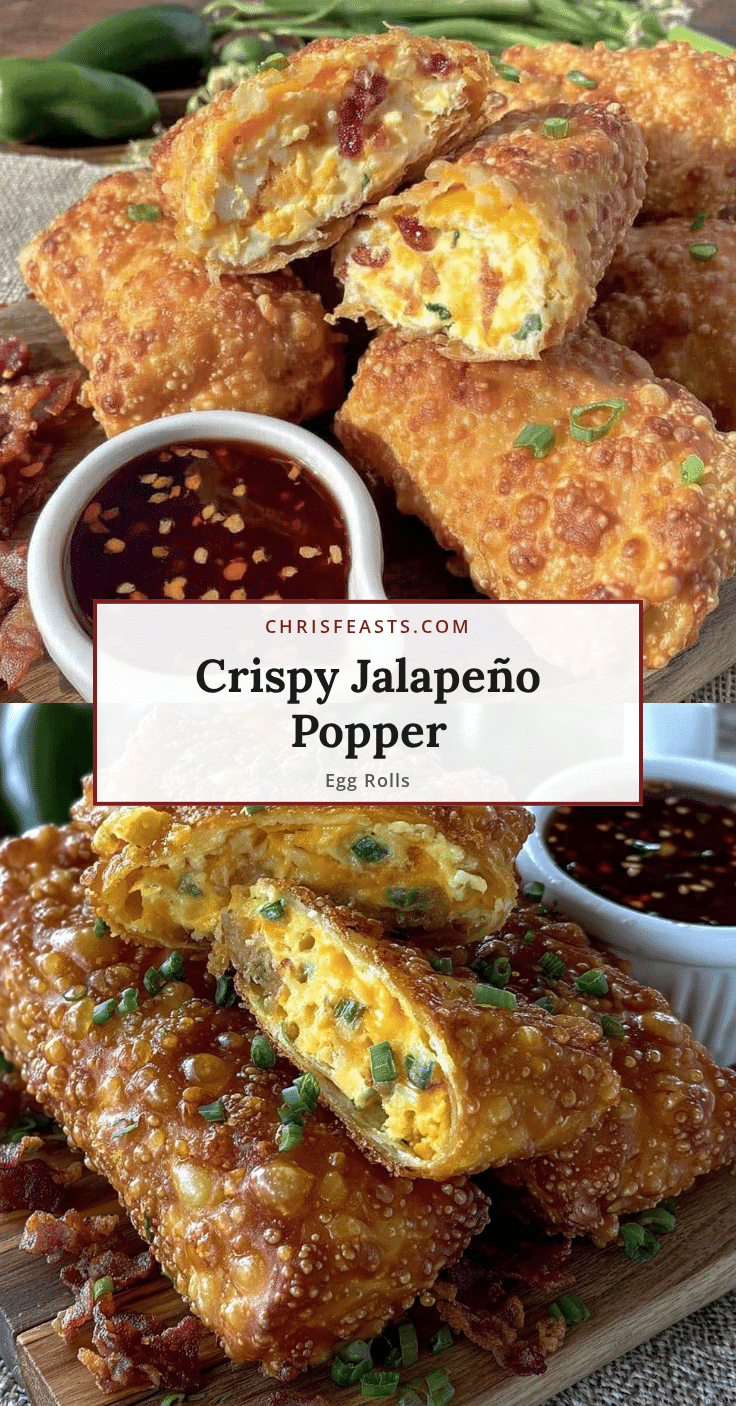crispy jalapeño popper egg rolls recipe