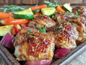 crispy lemon herb sheet pan chicken - featured image