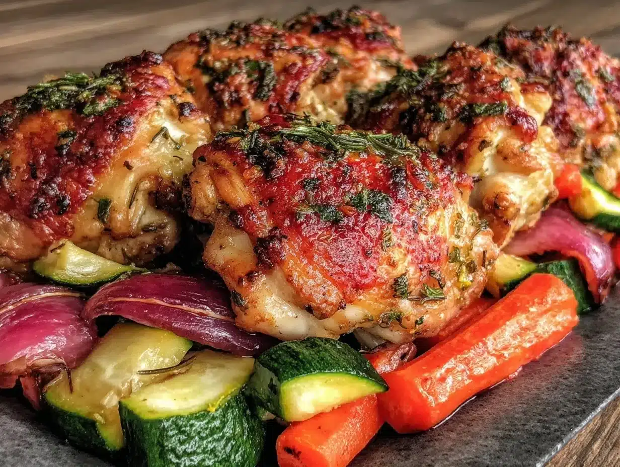 crispy lemon herb sheet pan chicken preparation steps