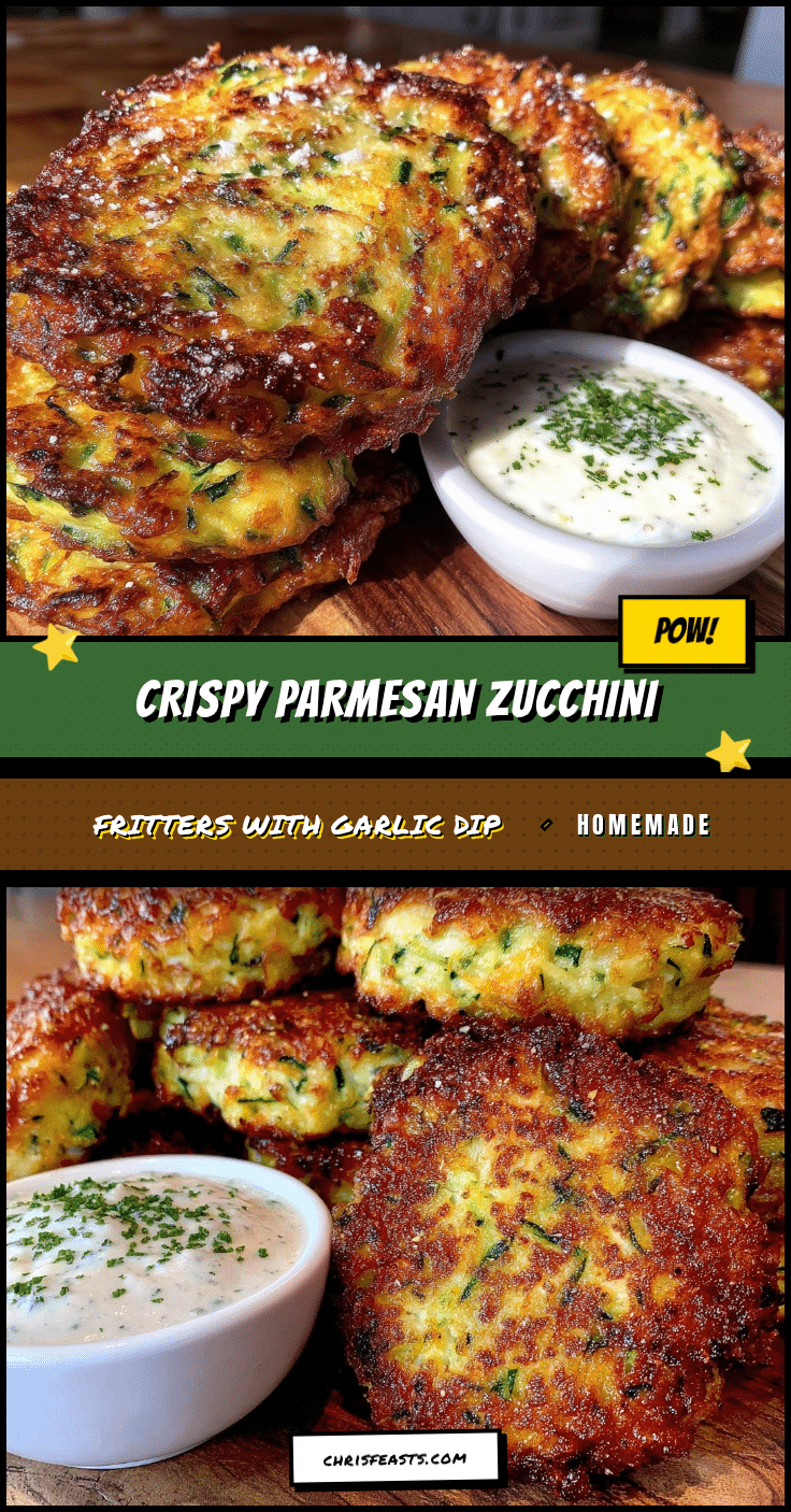 crispy Parmesan zucchini fritters recipe