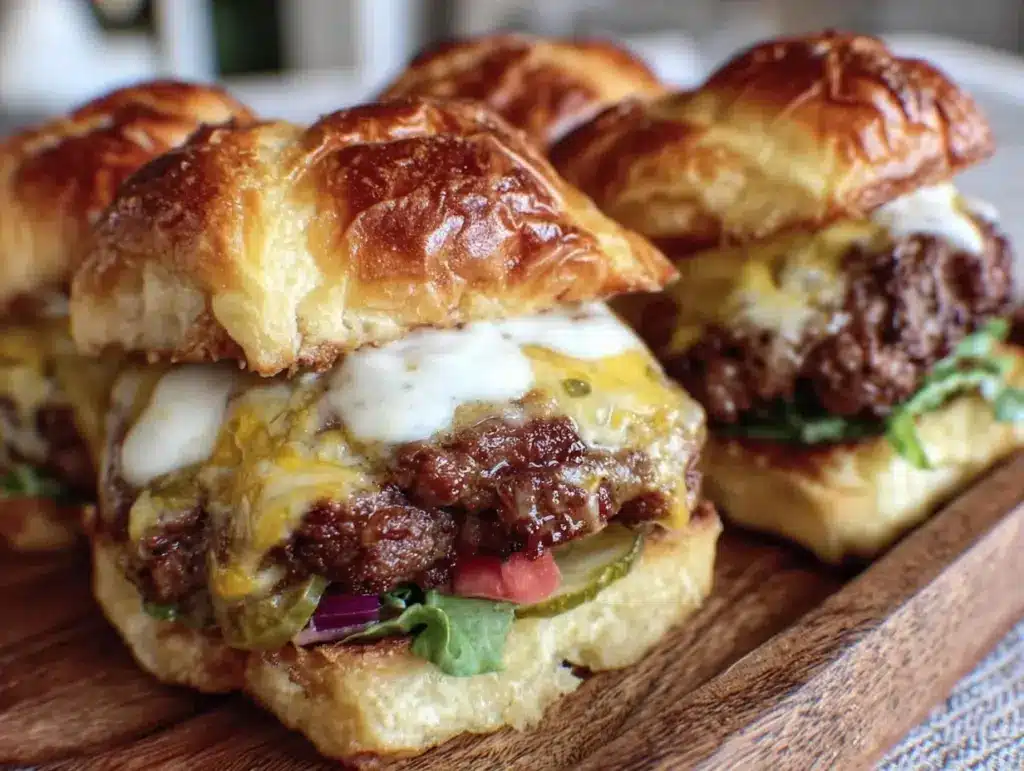 crispy smashed burger sliders - featured image