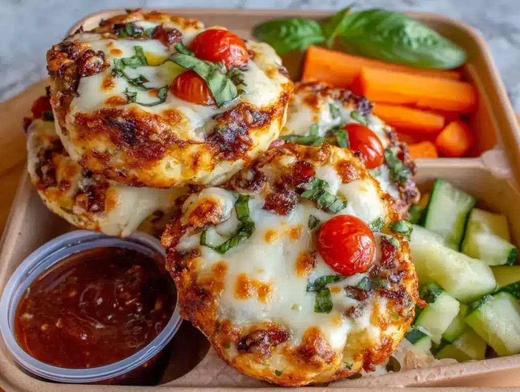 easy build-ahead pizza lunchable bento box - featured image