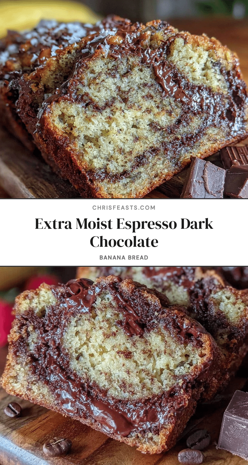 espresso dark chocolate swirl banana bread recipe