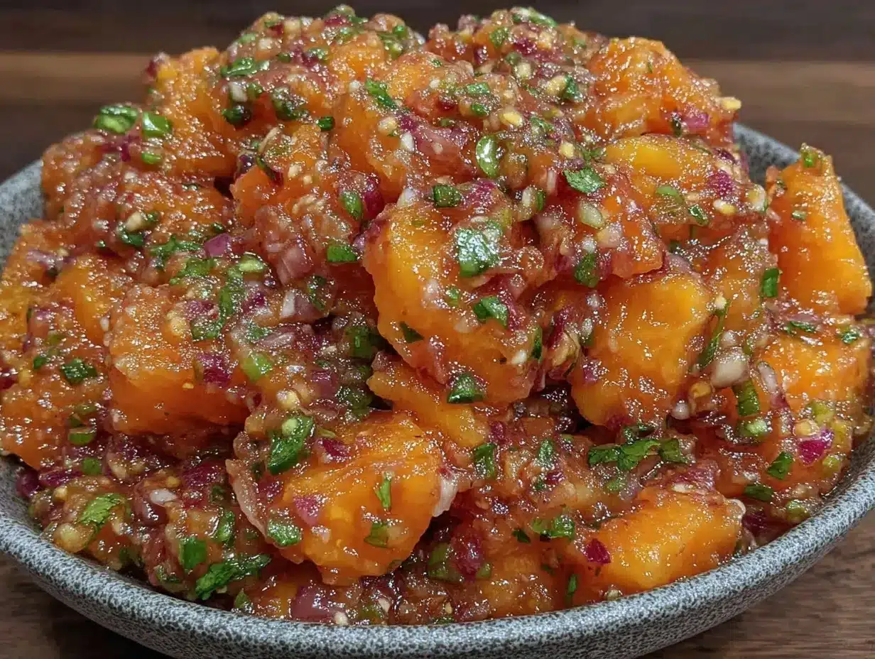 fresh zesty peach jalapeño salsa preparation steps