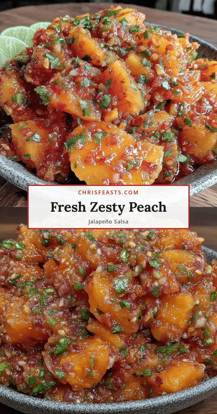 fresh zesty peach jalapeño salsa recipe