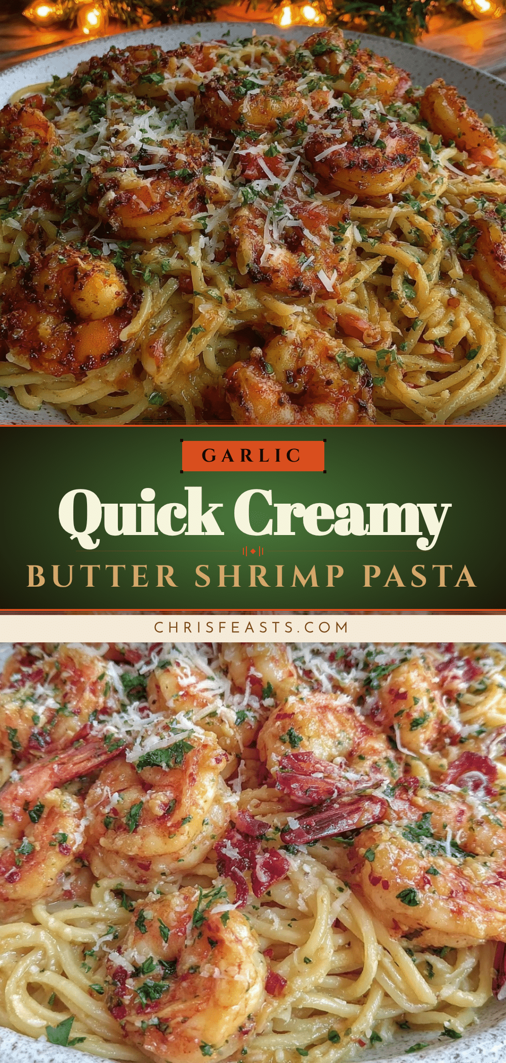 garlic butter shrimp pasta recipe