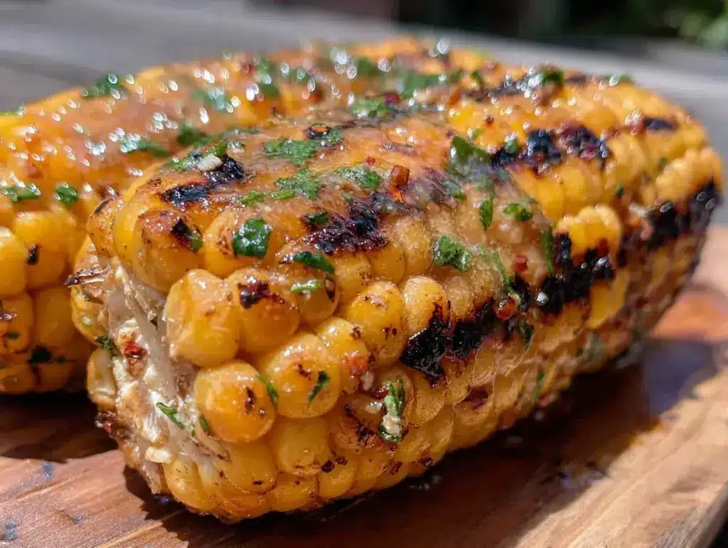 grilled corn on the cob with chili lime butter - featured image