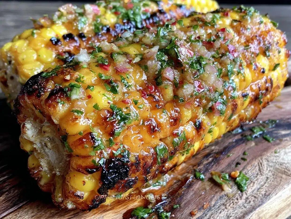 grilled corn on the cob with chili lime butter preparation steps