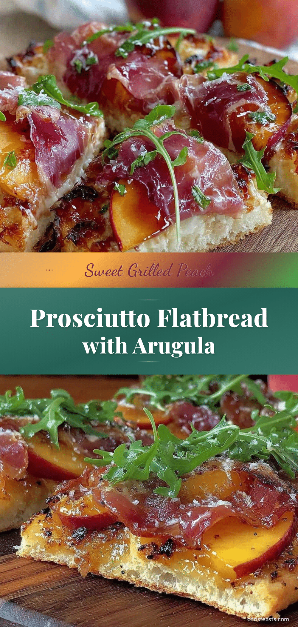 grilled peach prosciutto flatbread recipe