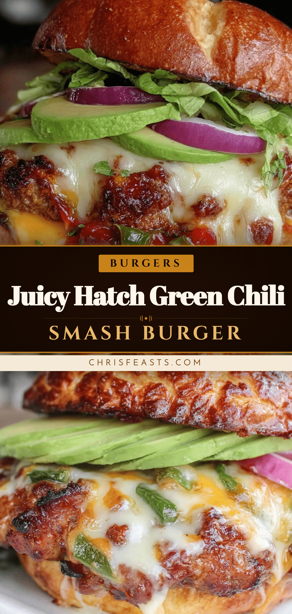 Hatch green chili smash burger recipe
