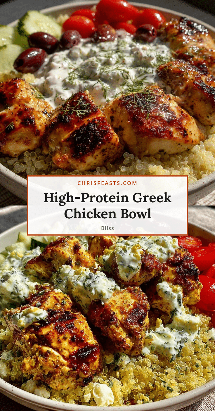 Healthy High-Protein Greek Chicken Bowl recipe