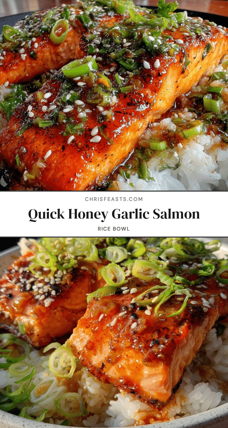 honey garlic salmon rice bowl recipe