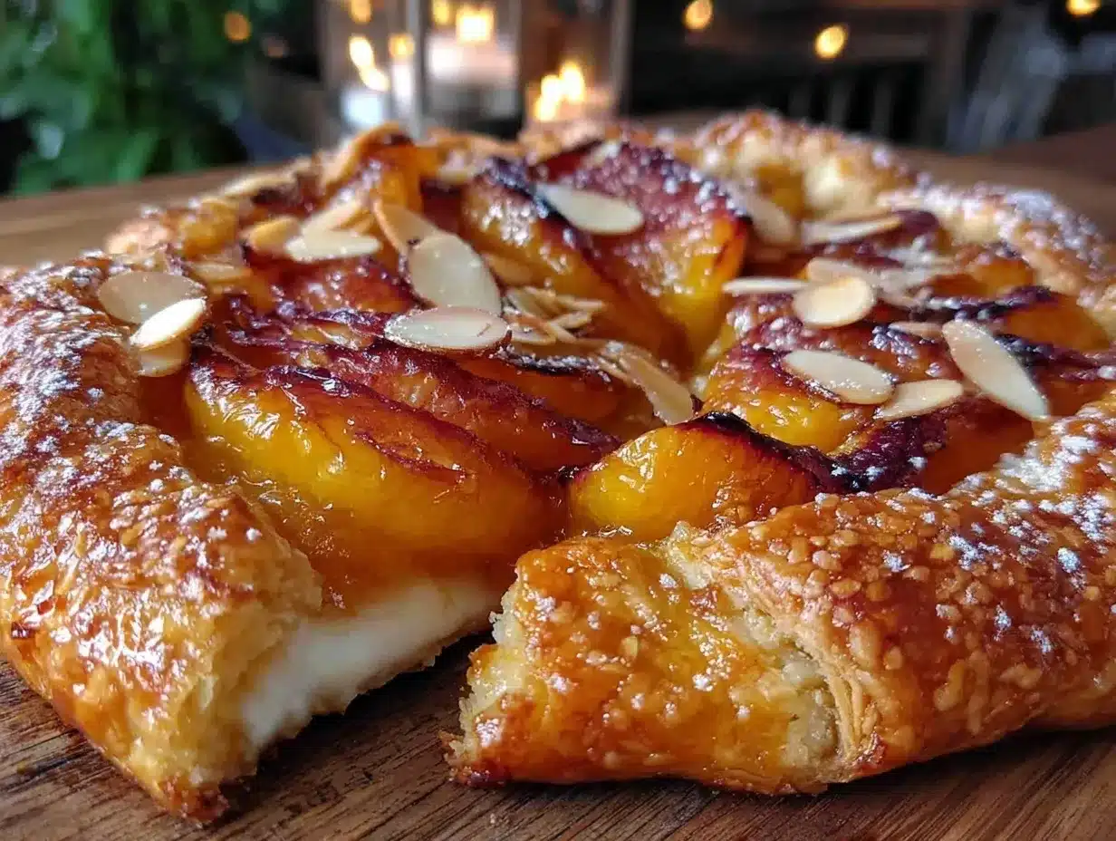 honey roasted peach galette preparation steps
