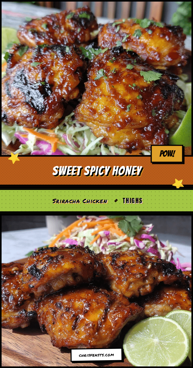 honey sriracha grilled chicken thighs recipe