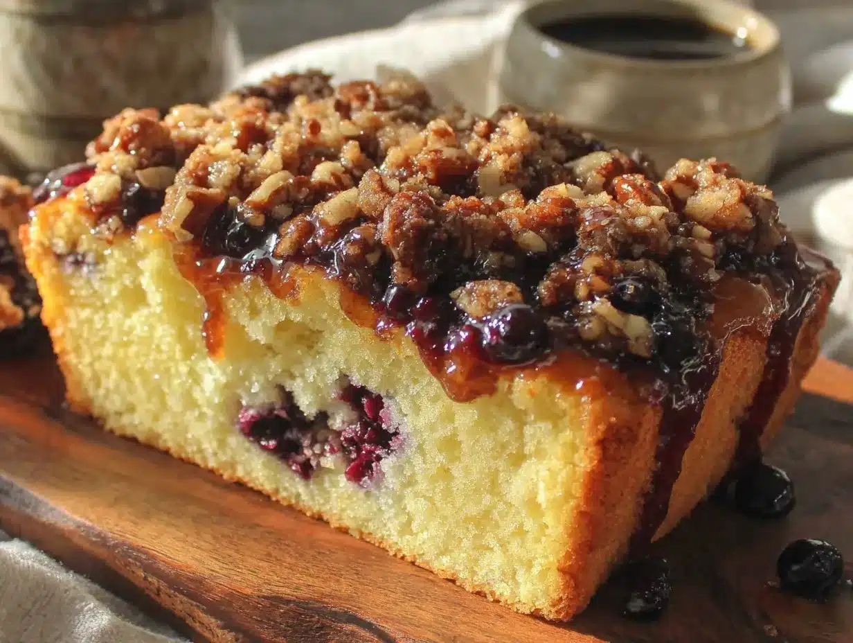 huckleberry brown sugar coffee cake preparation steps