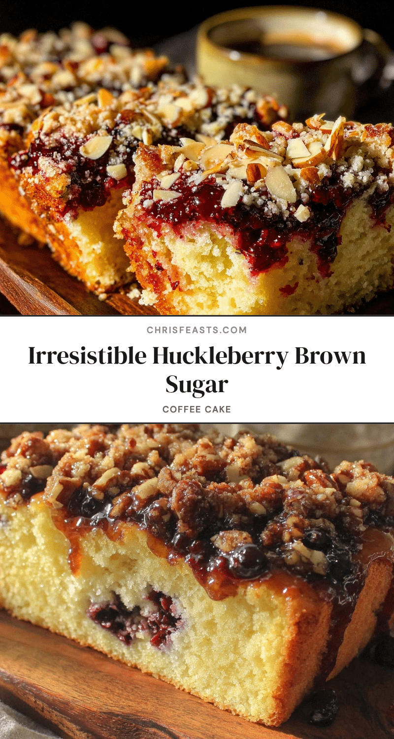 huckleberry brown sugar coffee cake recipe