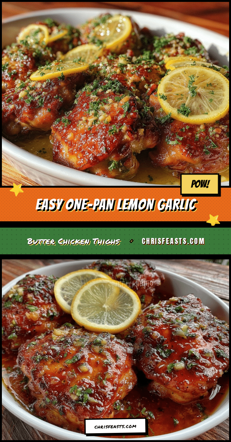 lemon garlic butter chicken thighs recipe