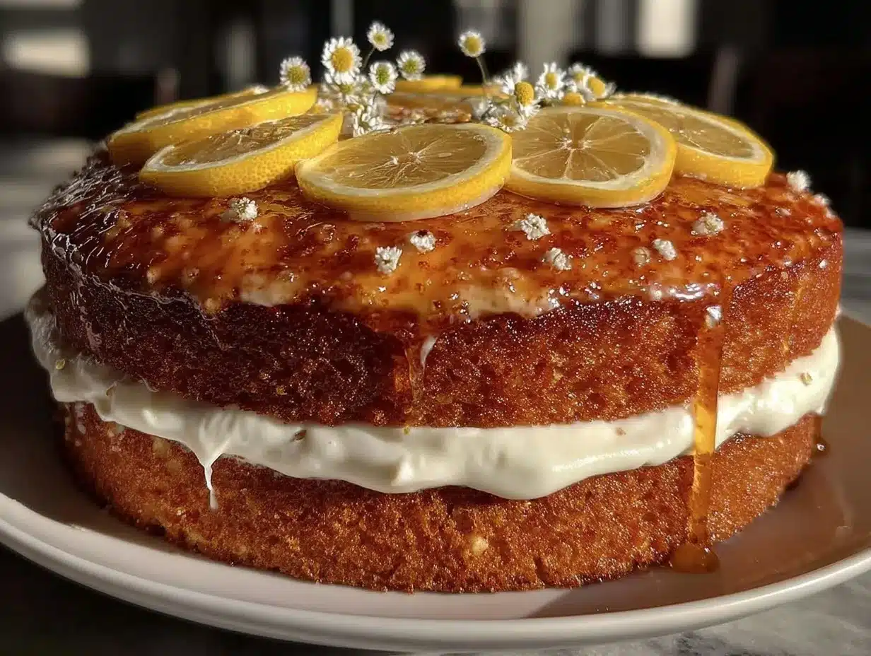 lemon honey layer cake preparation steps