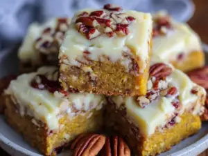 maple pecan blondie bars - featured image
