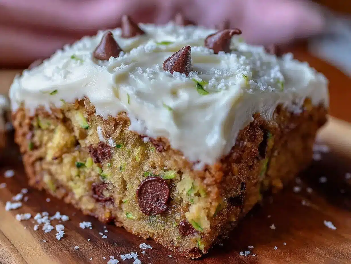 moist chocolate chip zucchini cake preparation steps