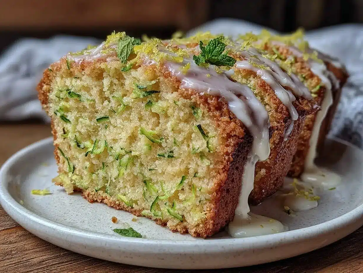 moist lemon zucchini cake preparation steps