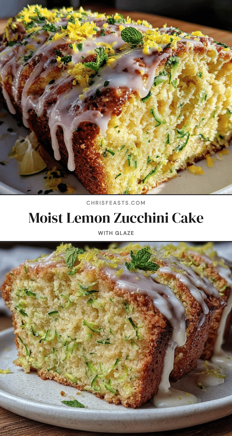 moist lemon zucchini cake recipe