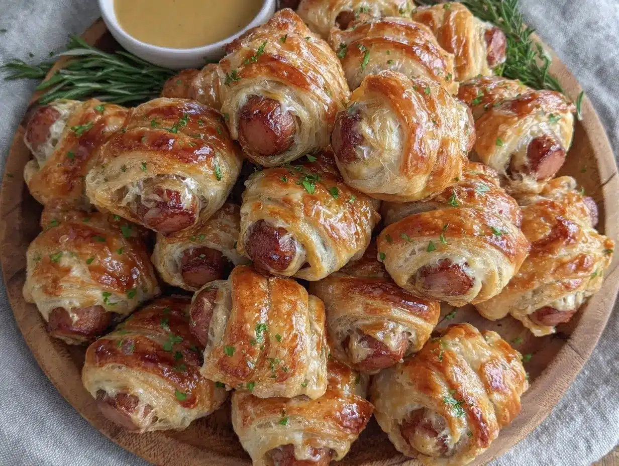 mummy hot dog crescent bites preparation steps
