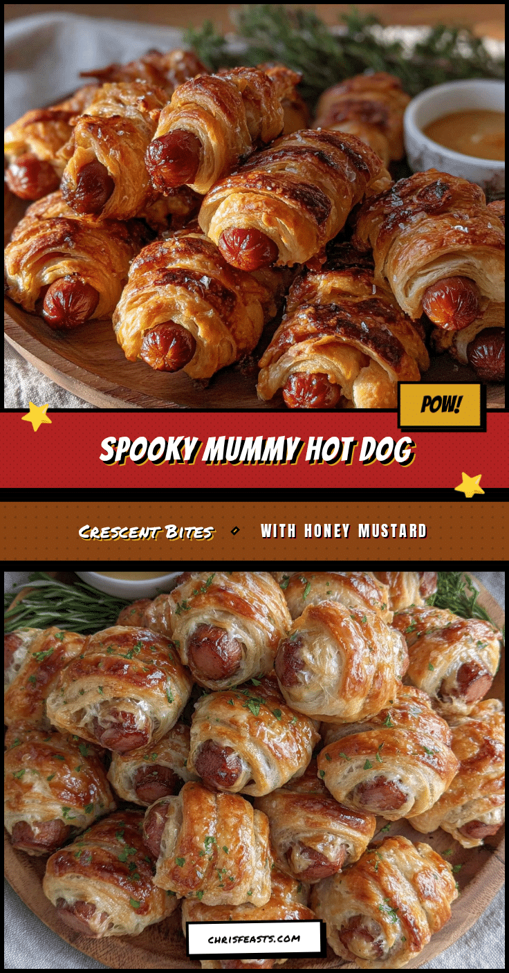 mummy hot dog crescent bites recipe