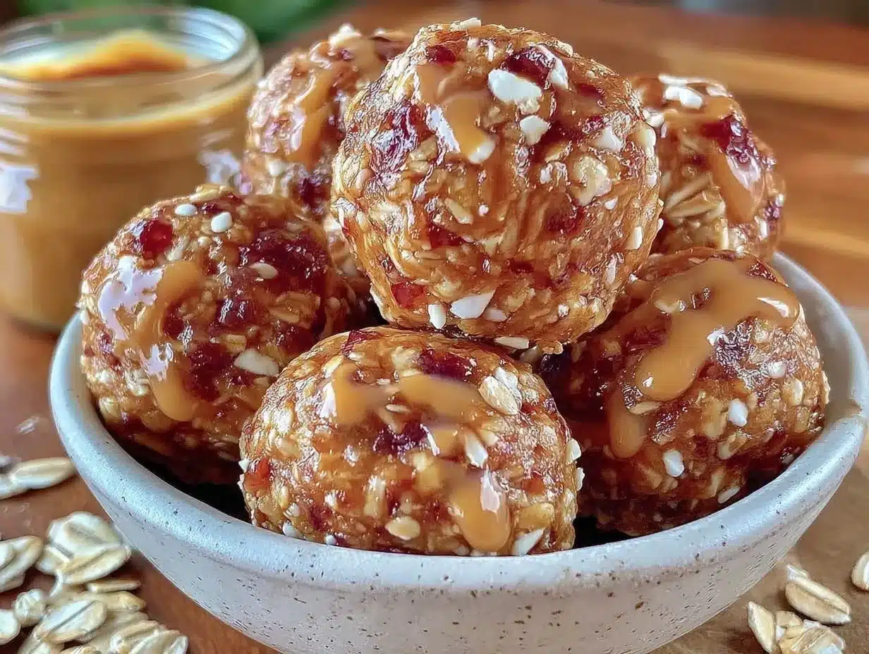 no-bake sunflower butter oat energy balls preparation steps