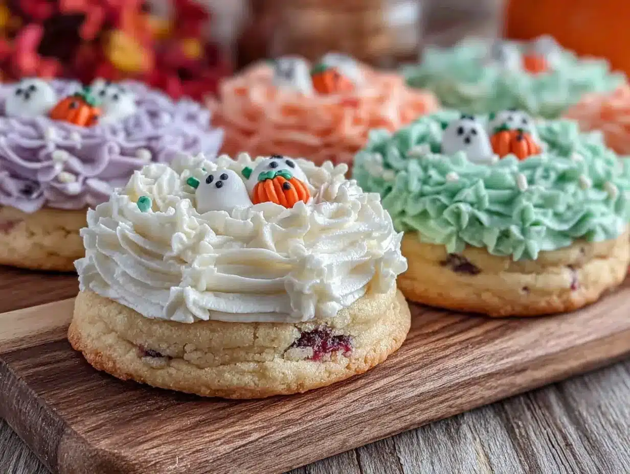 pastel halloween swirl sugar cookies preparation steps