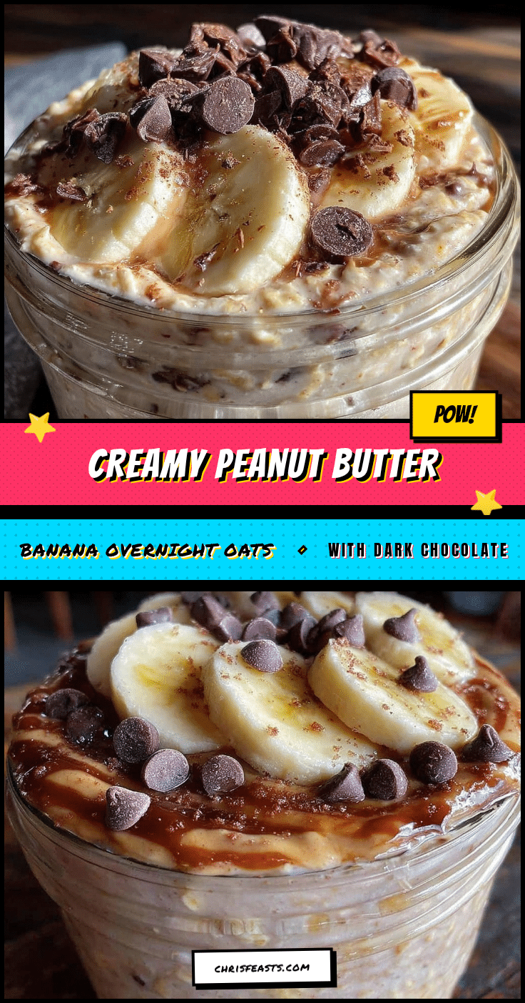 peanut butter banana overnight oats recipe