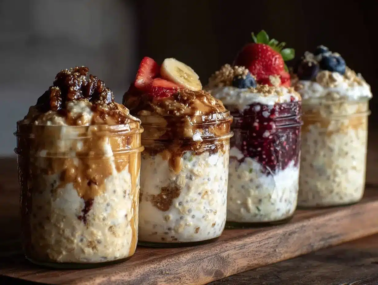 protein overnight oats preparation steps