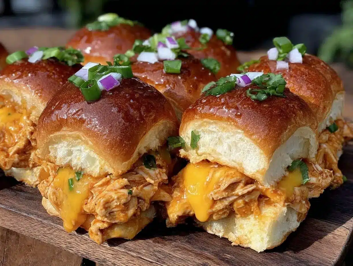 pull-apart buffalo chicken sliders preparation steps