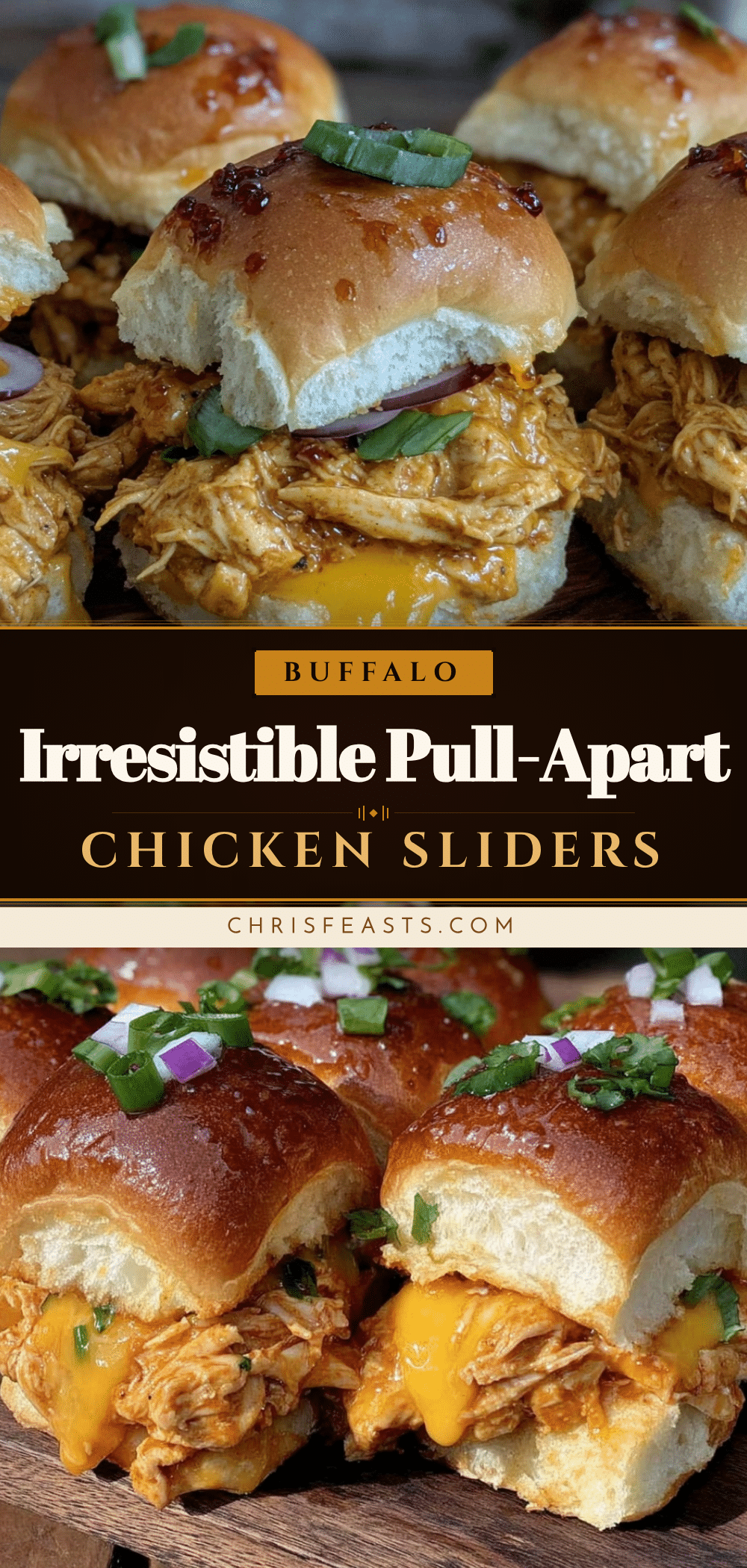 pull-apart buffalo chicken sliders recipe