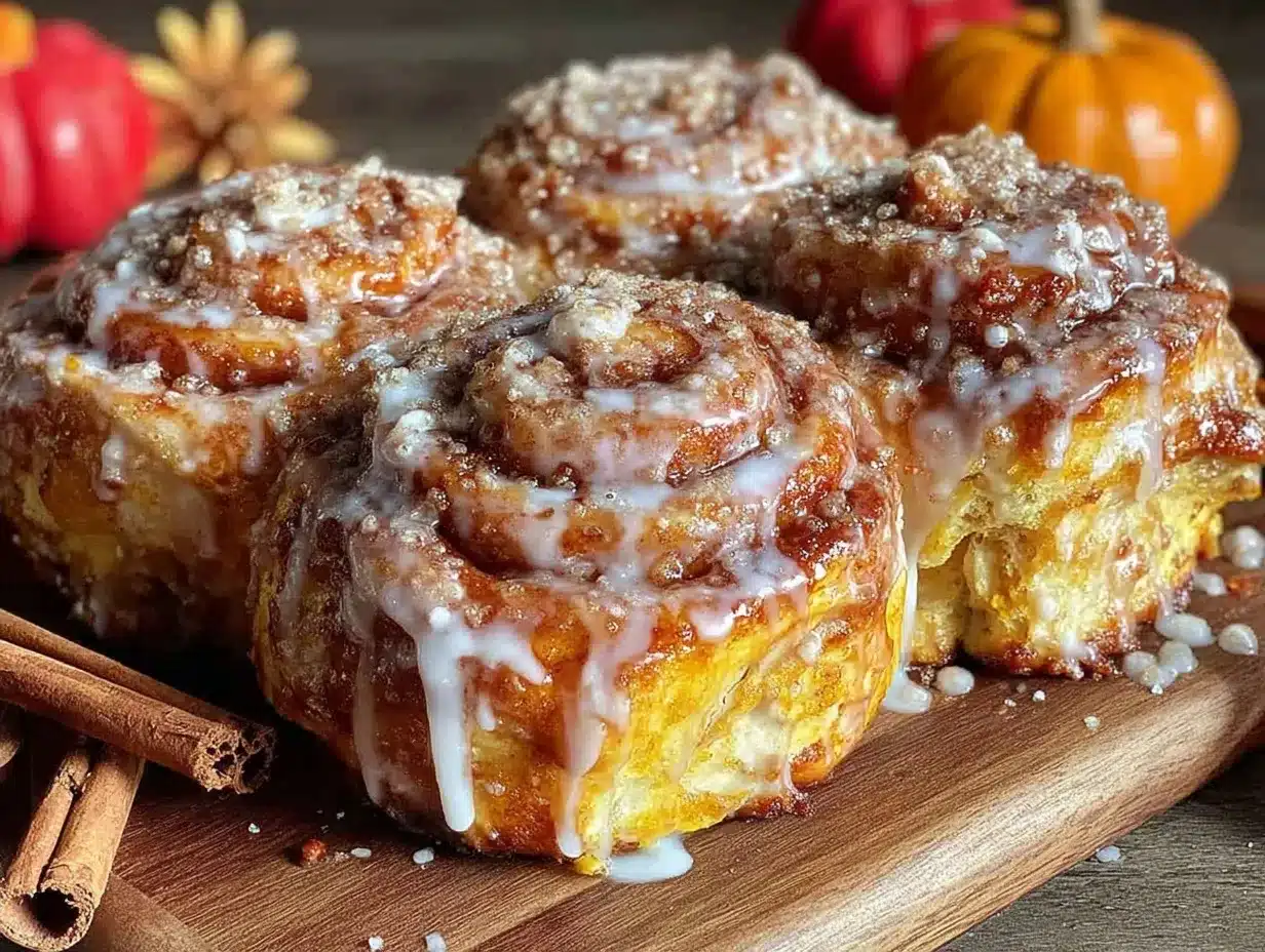 pumpkin cinnamon rolls preparation steps