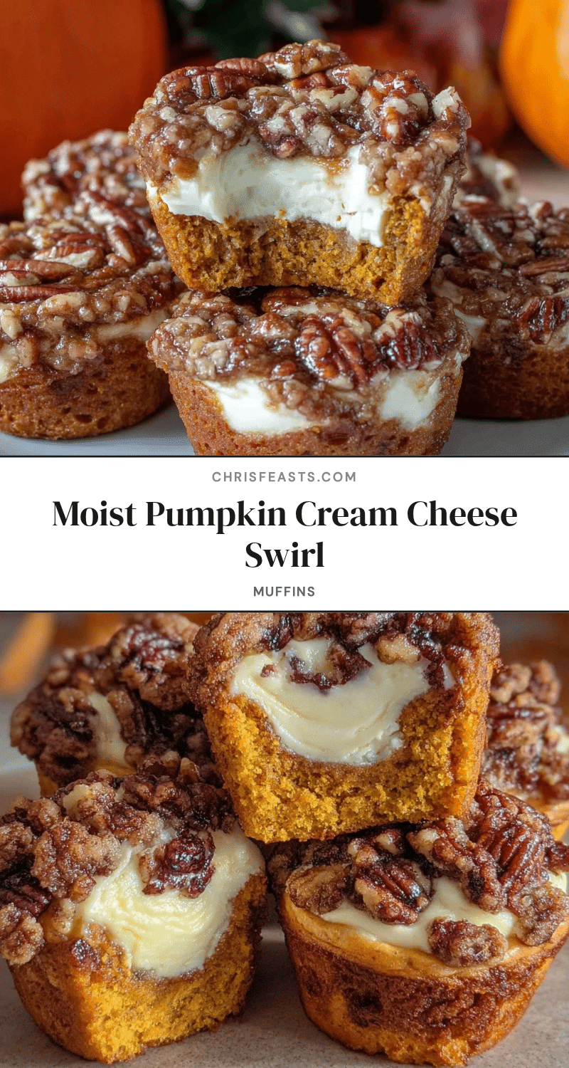 pumpkin cream cheese swirl muffins recipe