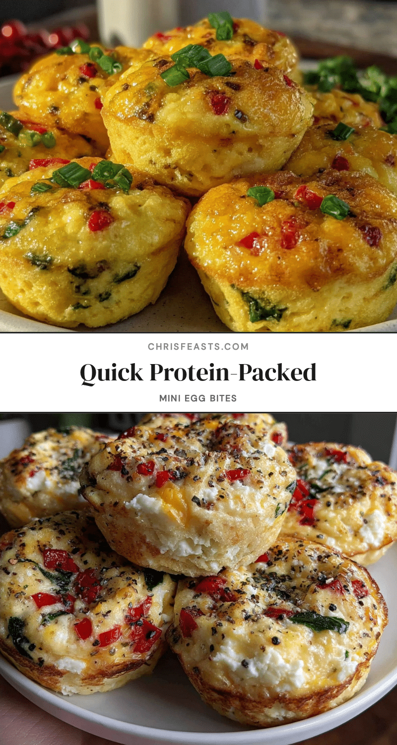 Quick Protein Mini Muffin Tin Egg Bites recipe