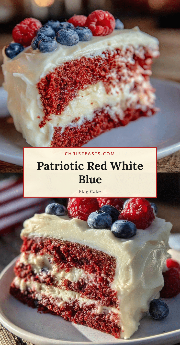 red white and blue patriotic flag cake recipe