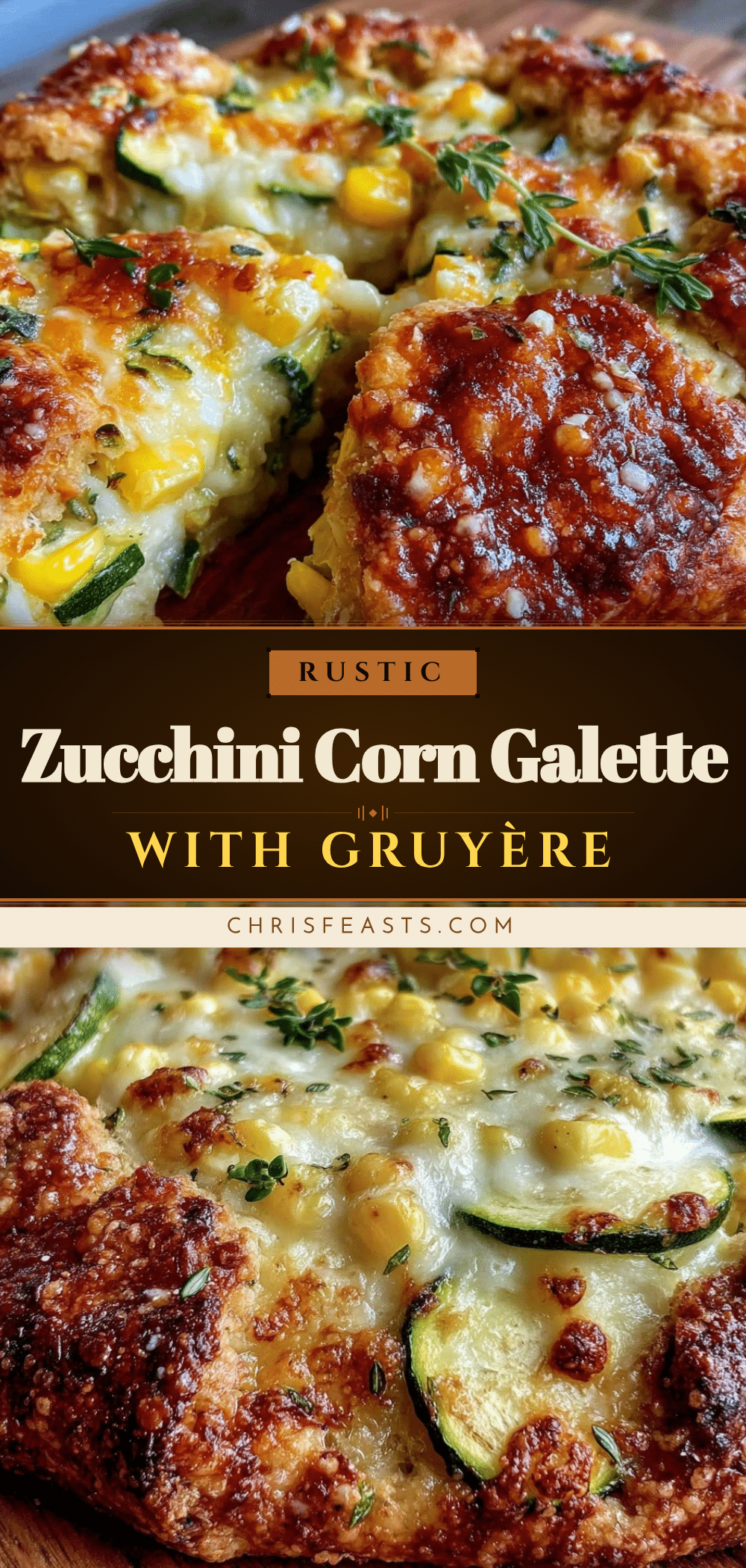 savory zucchini and sweet corn galette recipe