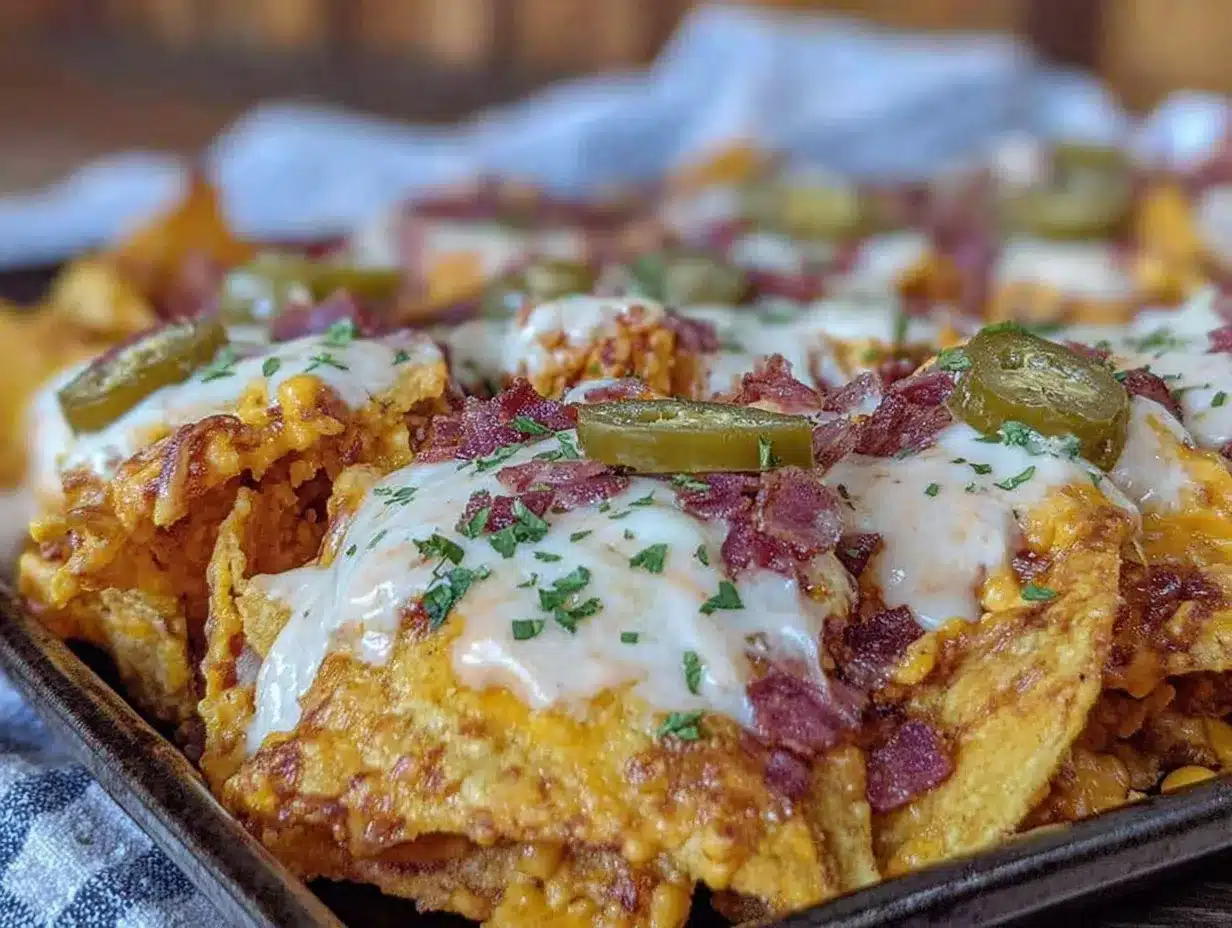 sheet pan nachos preparation steps