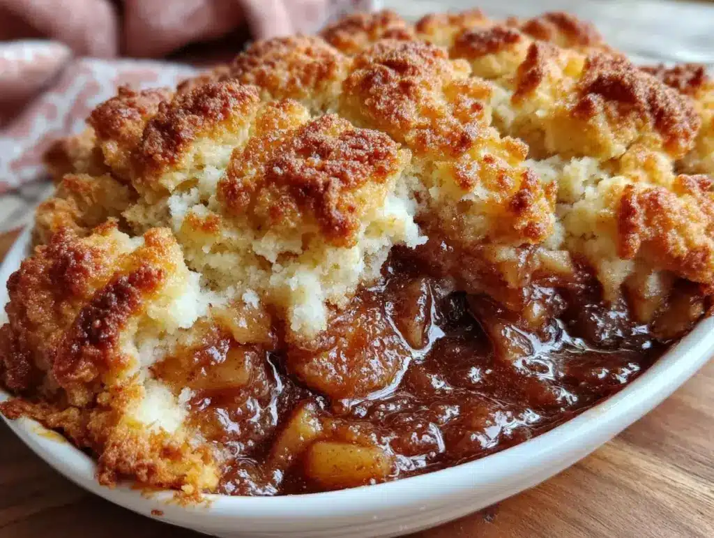 skillet brown sugar peach cobbler - featured image