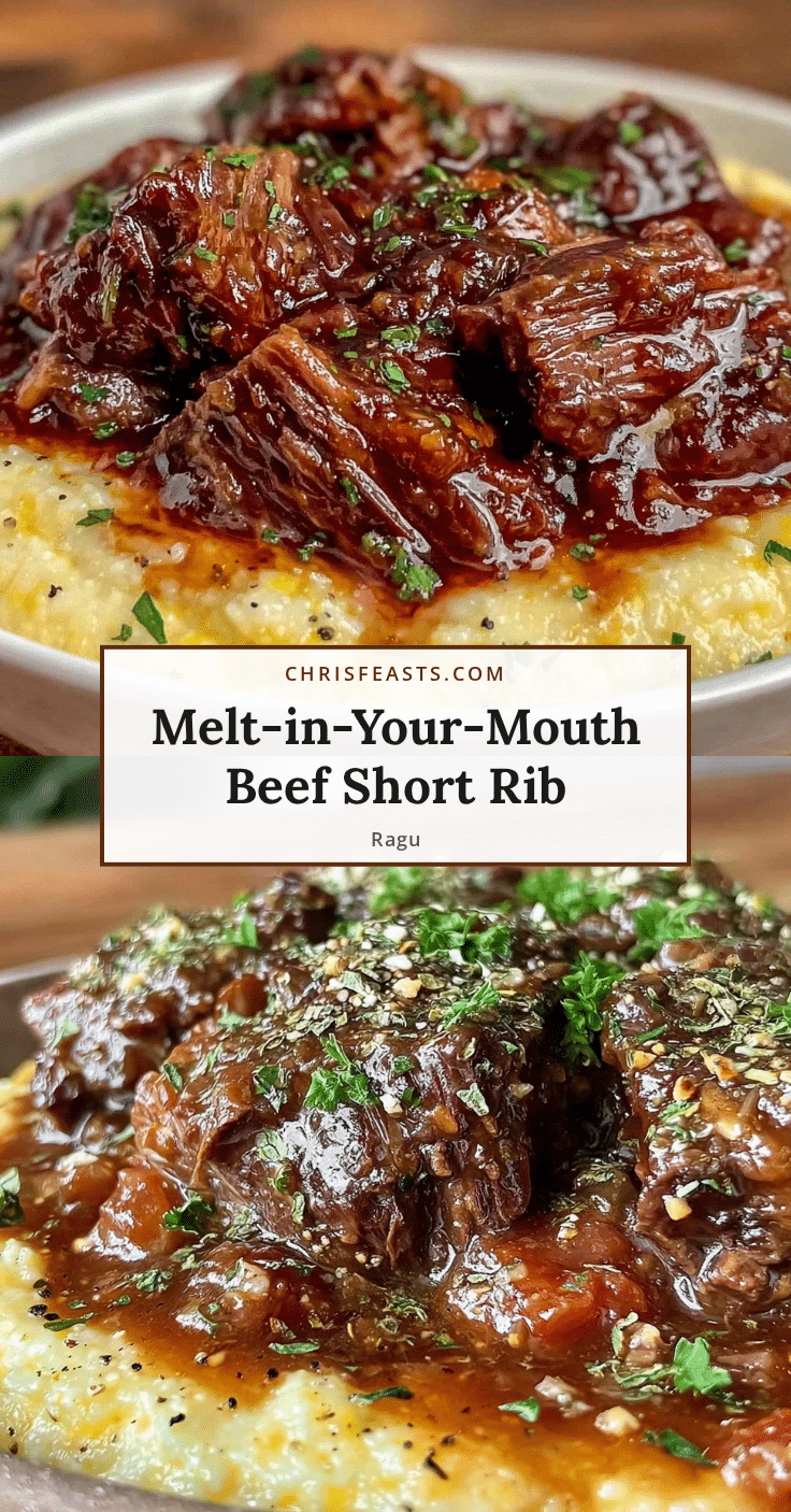 slow cooker beef short rib ragu recipe