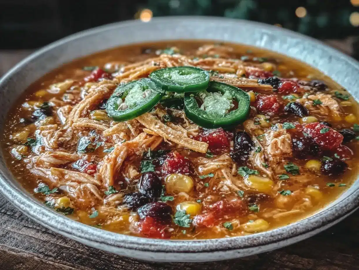 slow cooker chicken tortilla soup preparation steps