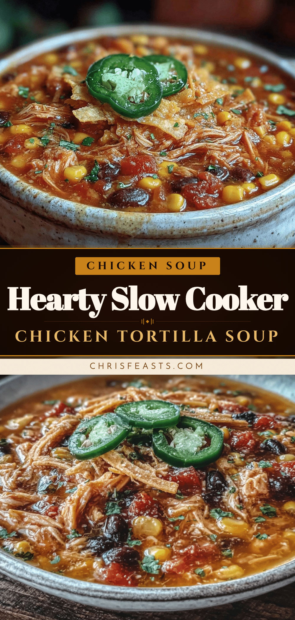 slow cooker chicken tortilla soup recipe