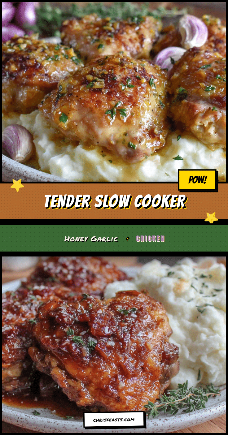 slow cooker honey garlic chicken thighs recipe