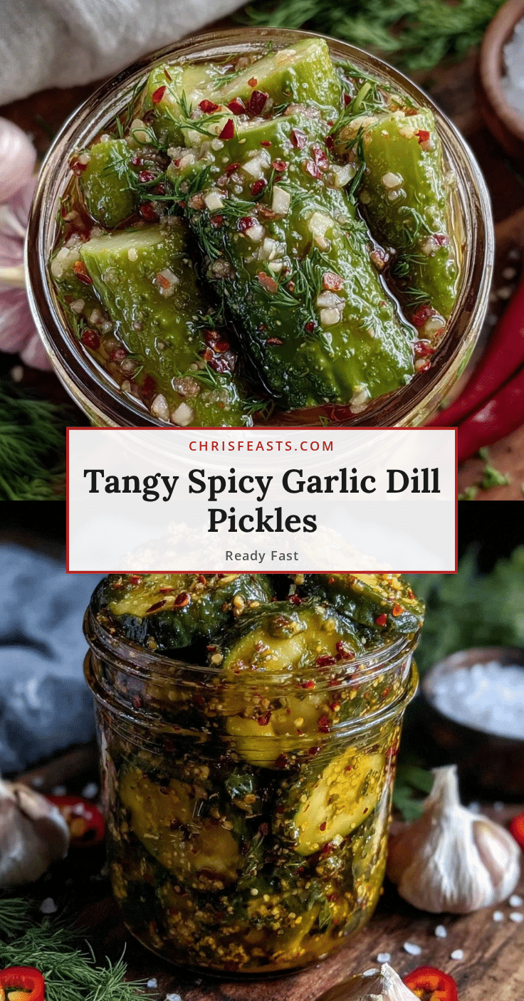 spicy garlic dill refrigerator pickles recipe