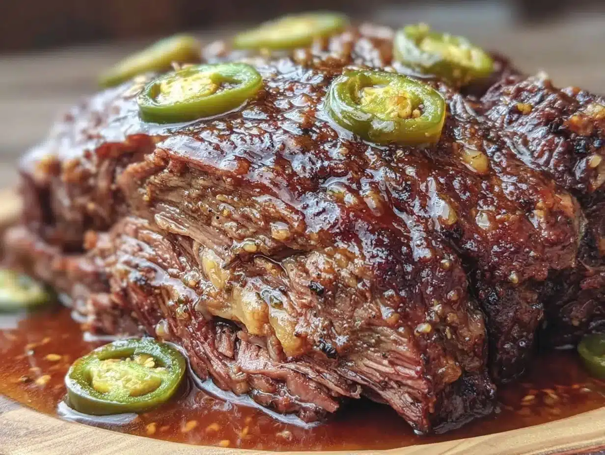 Tender Crockpot Mississippi Pot Roast preparation steps